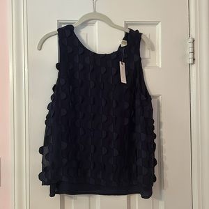 NWT Anthropologie Maeve Navy Tank Top Blouse